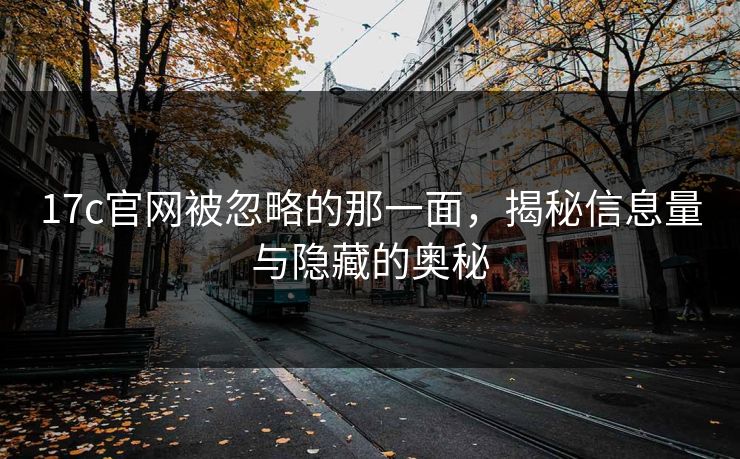 17c官网被忽略的那一面,揭秘信息量与隐藏的奥秘