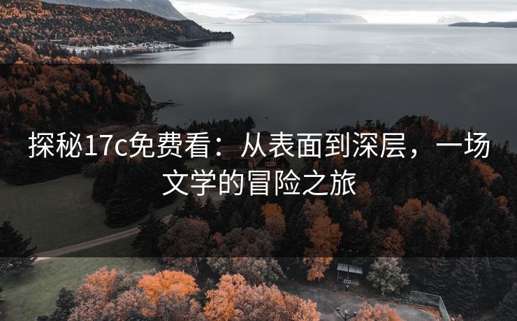 探秘17c免费看：从表面到深层，一场文学的冒险之旅